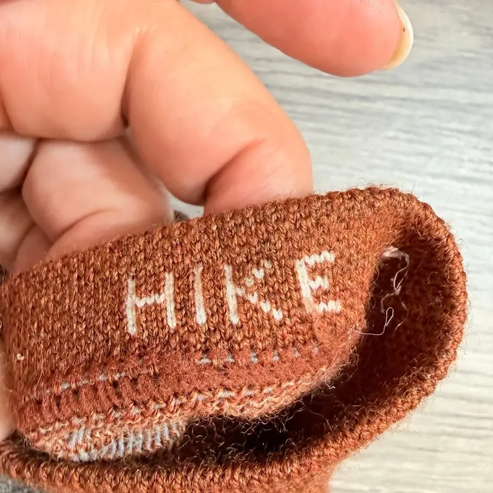 SmartWool Hike Light Cushion Wind Trail Socks Size L Merino Wool Outdoor Stripe